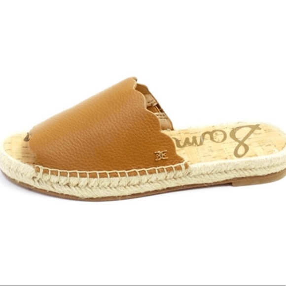 Sam Edelman Leather Espadrille Slide Sandals - Picture 2 of 11